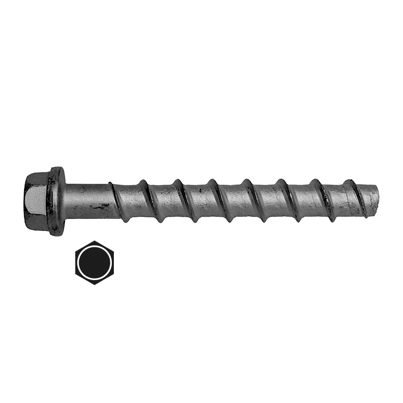 MCS-S - Vite T.E. per calcestruzzo con rondella integrata e rivestimento di zinco lamellare
