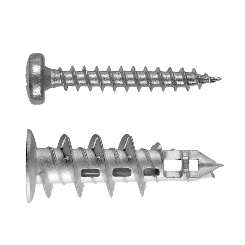 MJP-S - Tassello auto-perforante in metallo per cartongesso, con vite testa calottata